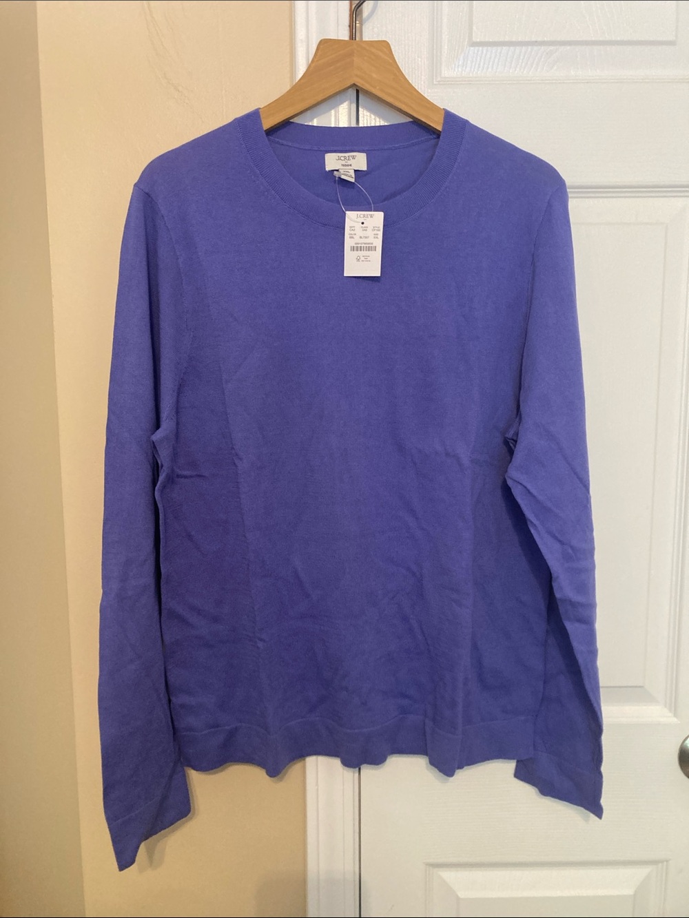JCrew Factory cotton solid teddie sweater